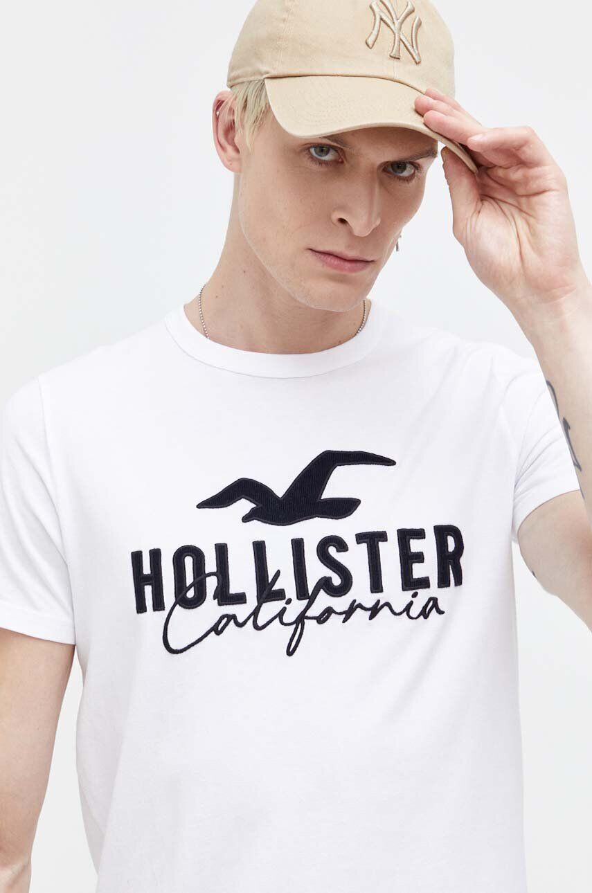 Hollister Co. Βαμβακερό μπλουζάκι - Pepit.gr