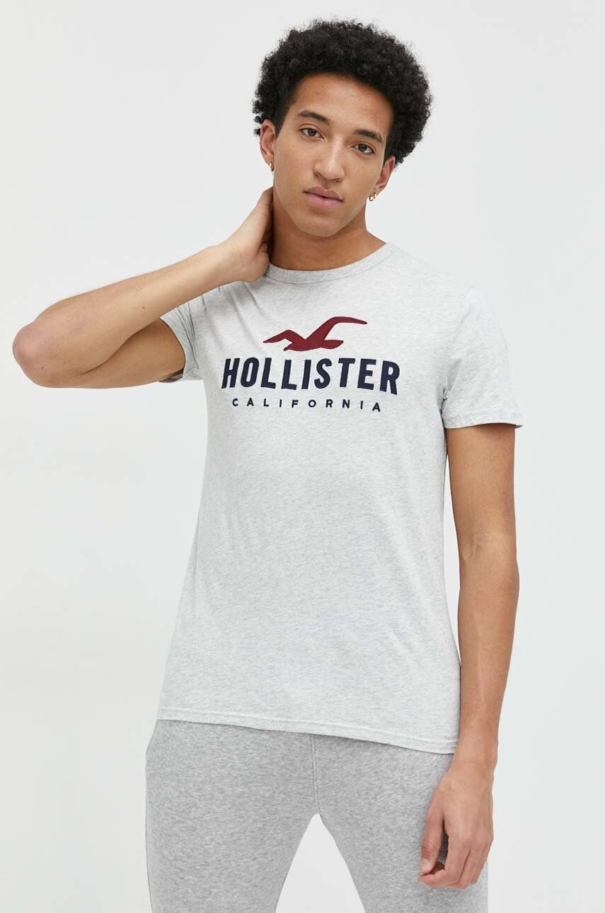 Hollister Co. Βαμβακερό μπλουζάκι - Pepit.gr