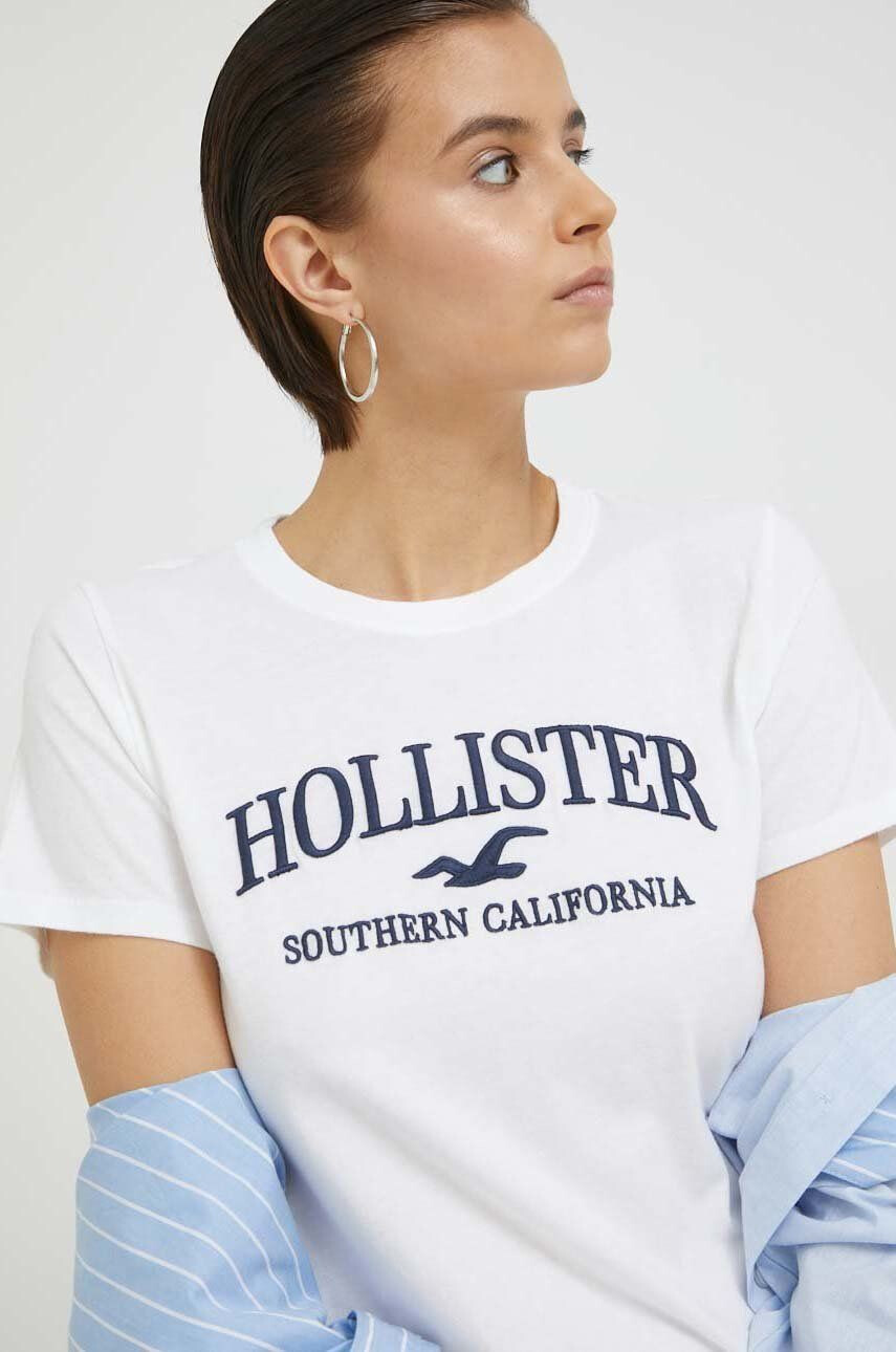 Hollister Co. Βαμβακερό μπλουζάκι - Pepit.gr