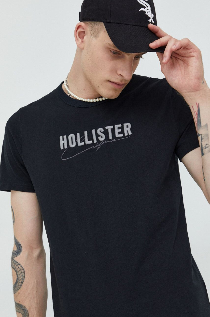 Hollister Co. Βαμβακερό μπλουζάκι - Pepit.gr