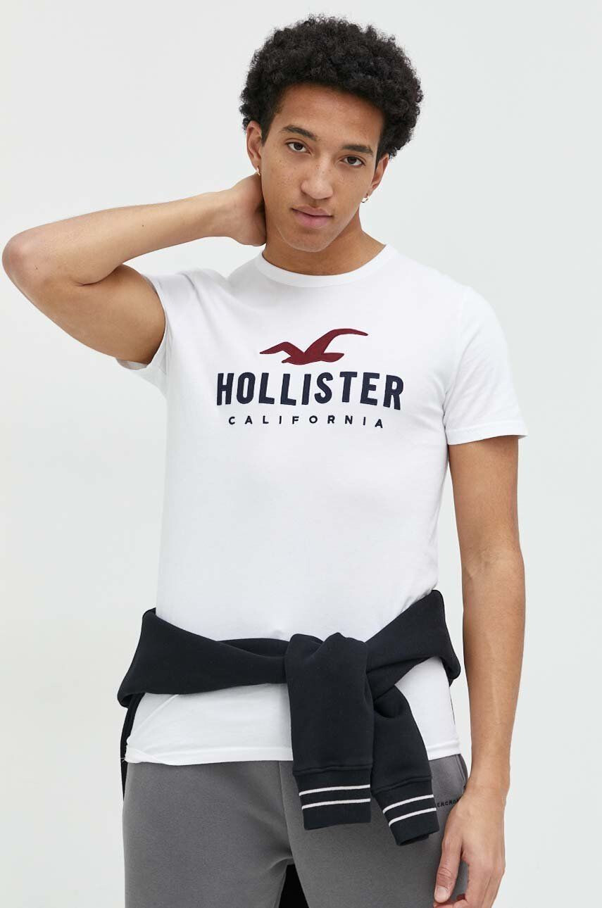 Hollister Co. Βαμβακερό μπλουζάκι - Pepit.gr