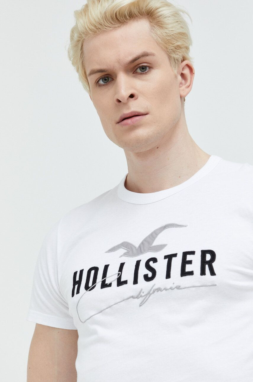 Hollister Co. Βαμβακερό μπλουζάκι - Pepit.gr