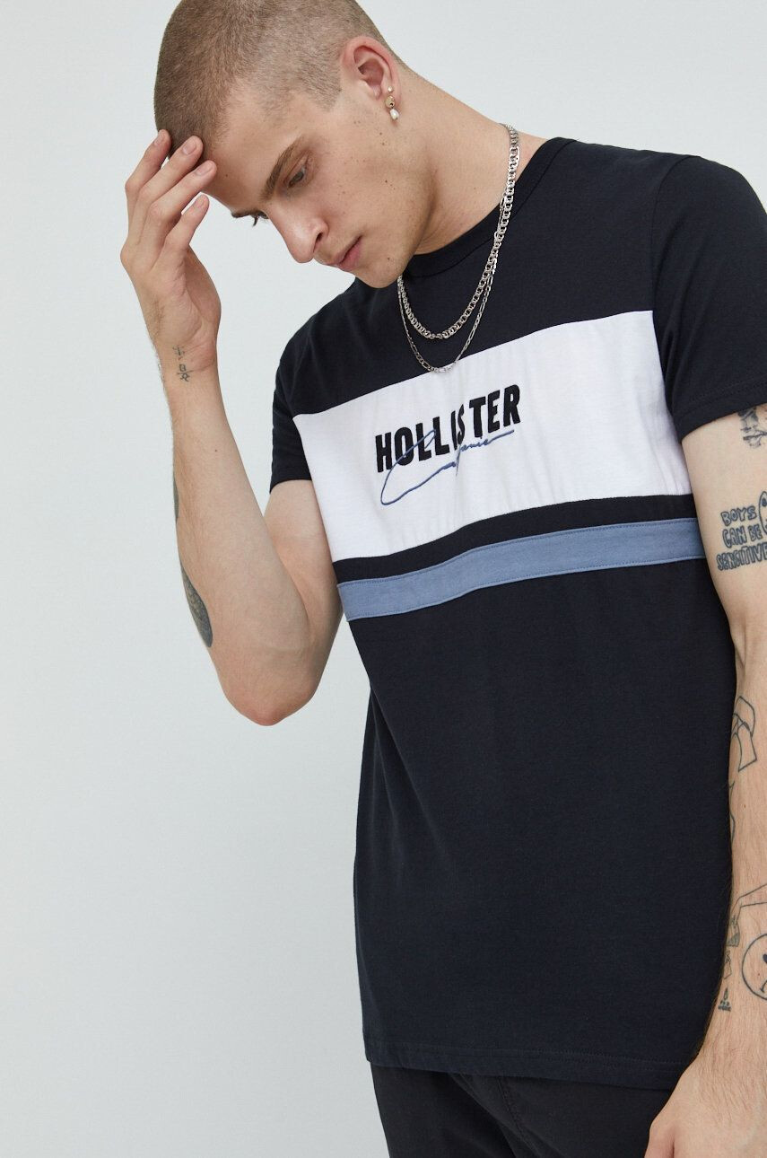 Hollister Co. Βαμβακερό μπλουζάκι - Pepit.gr