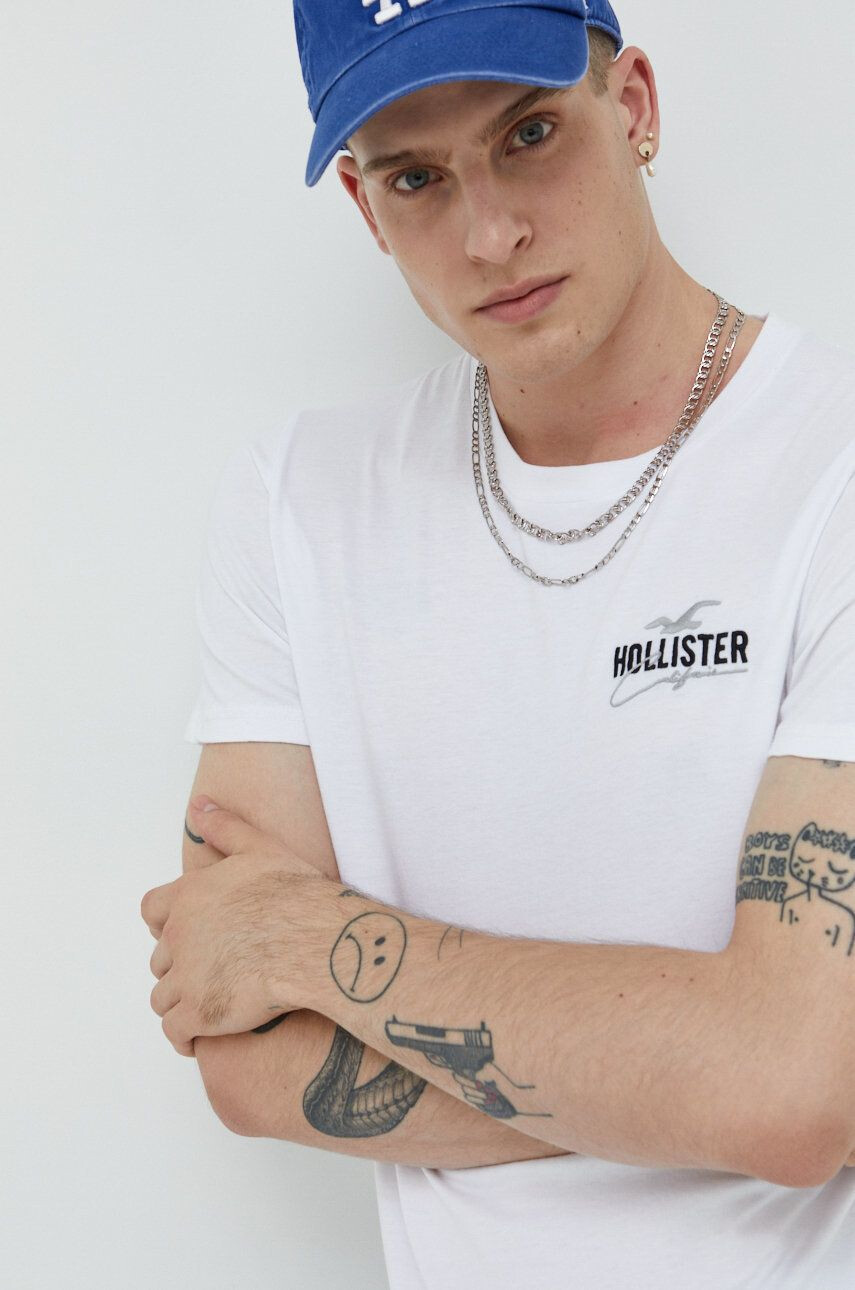 Hollister Co. Βαμβακερό μπλουζάκι - Pepit.gr