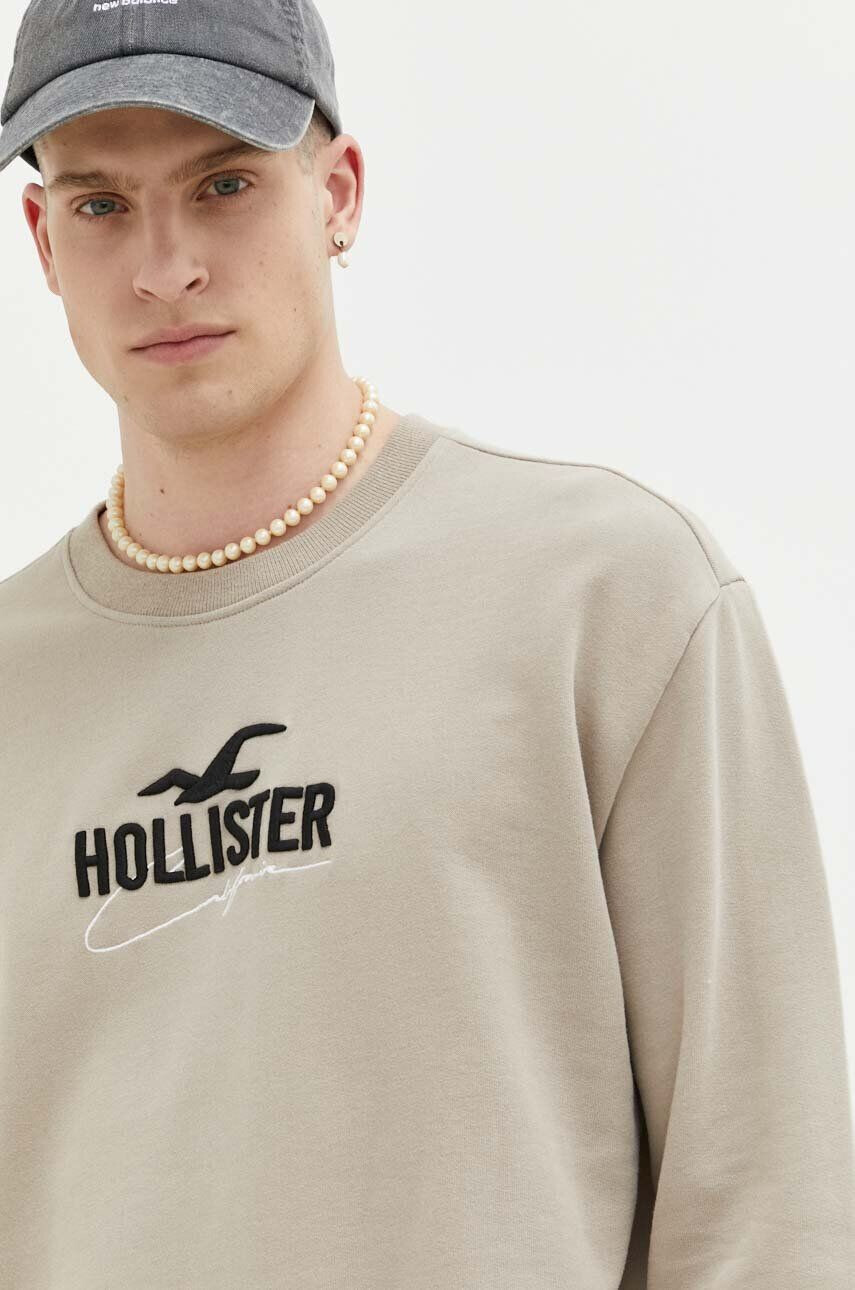 Hollister Co. Μπλούζα χρώμα: μπεζ - Pepit.gr