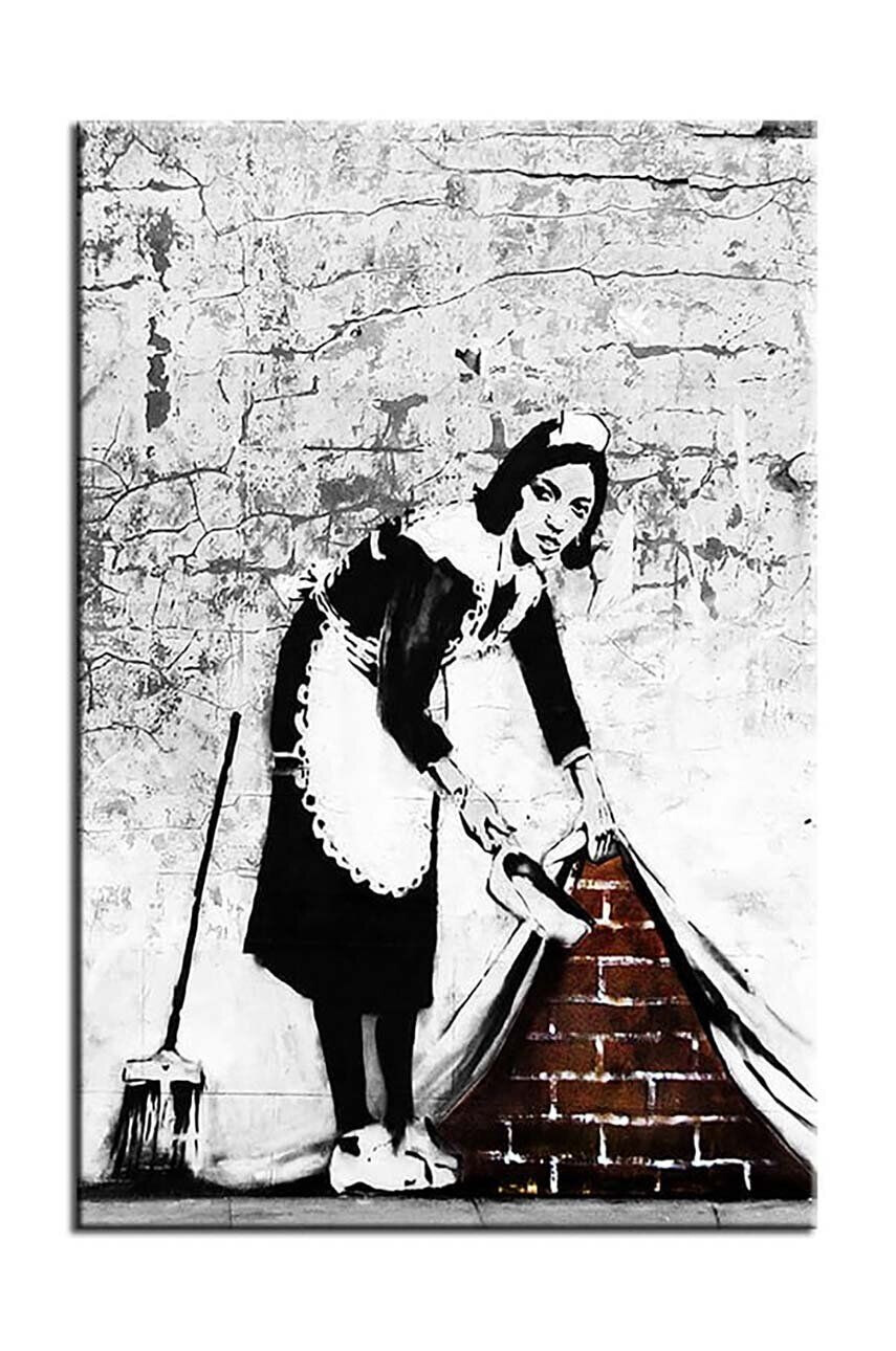 Inne Αναπαραγωγή Banksy Cleaner 60 x 90 cm - Pepit.gr