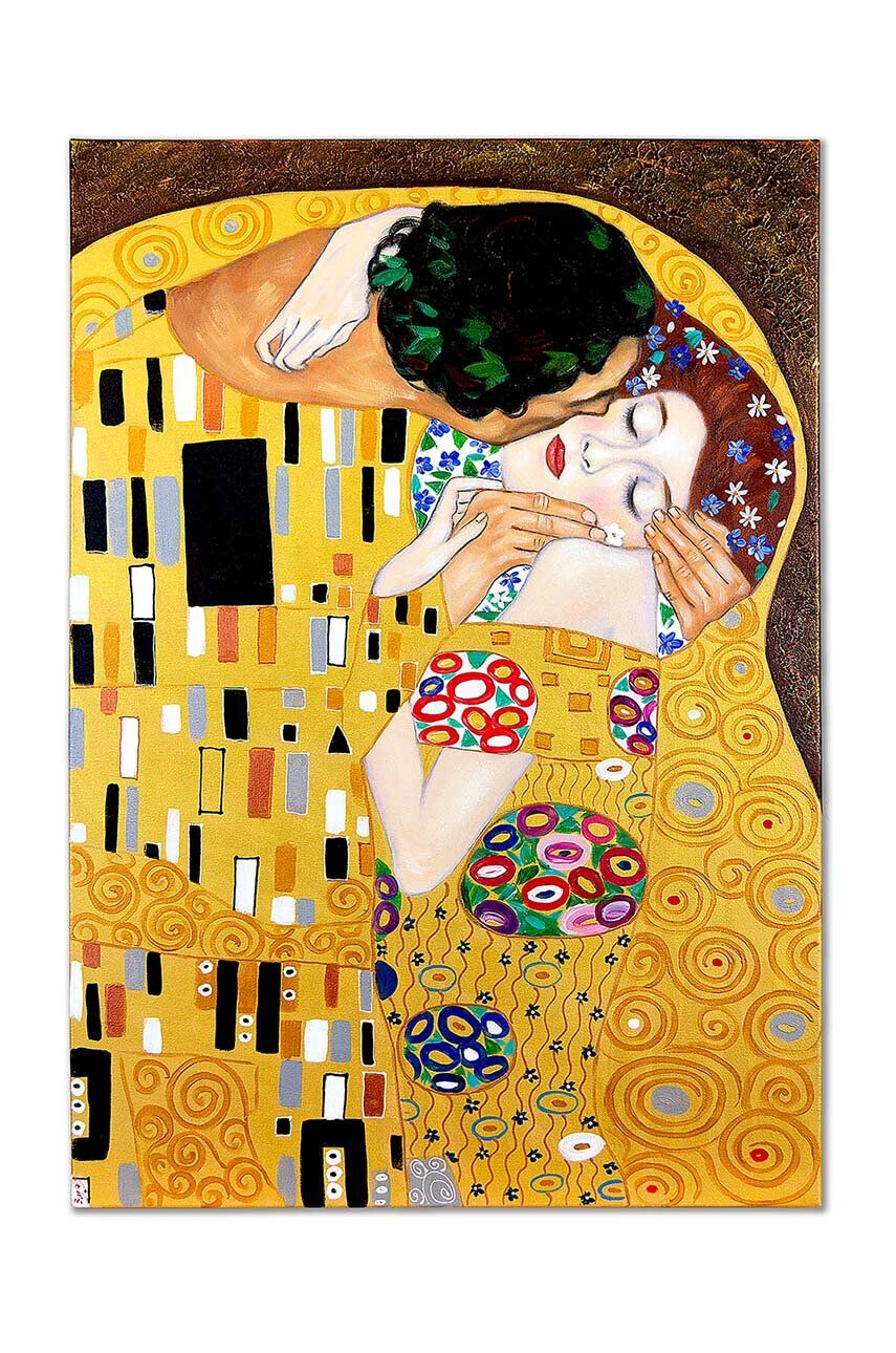 Inne Αναπαραγωγή ζωγραφισμένη σε λάδι Gustav Klimt Pocałunek 50 x 70 cm - Pepit.gr