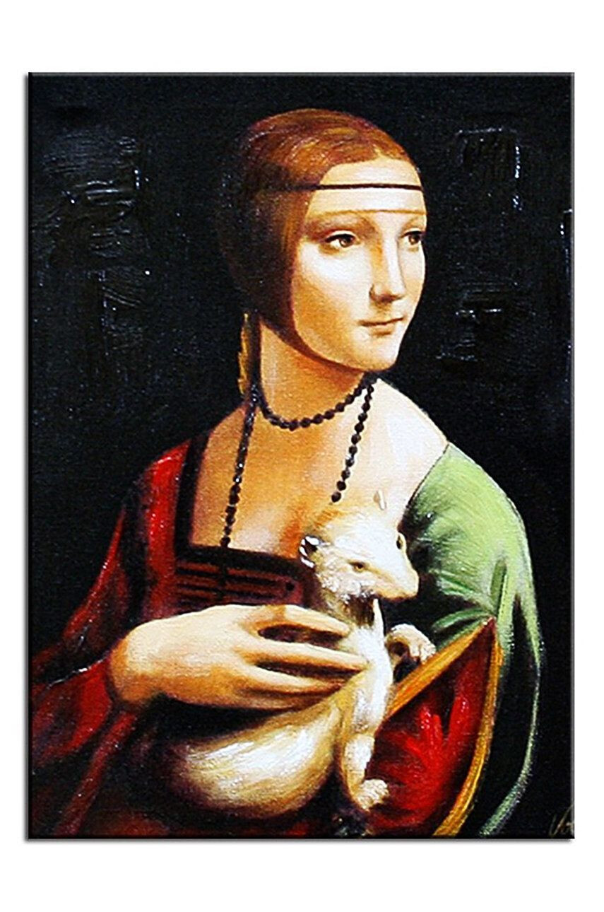 Inne Ελαιογραφία Leonardo Da Vinci Lady with an Ermine - Pepit.gr