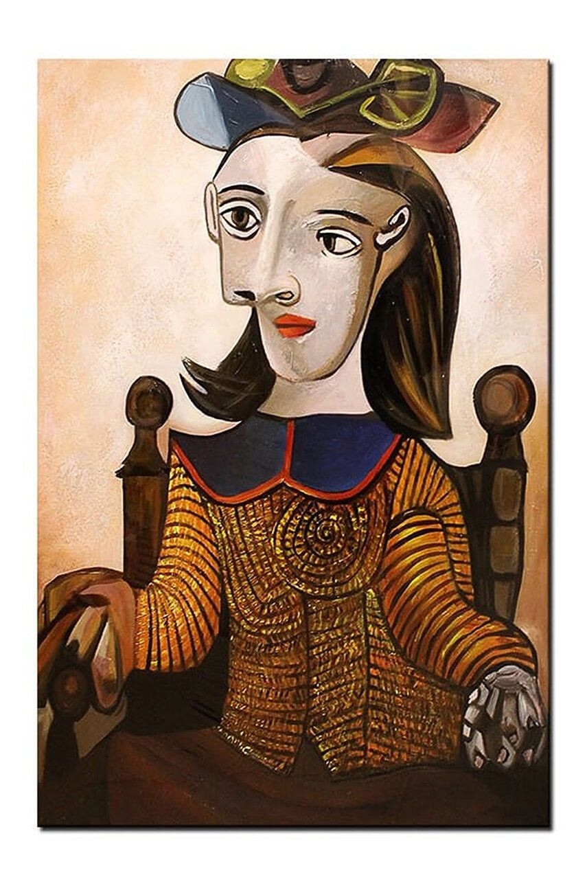 Inne Ελαιογραφία Pablo Picasso The Yellow Sweater (Dora Maar) - Pepit.gr