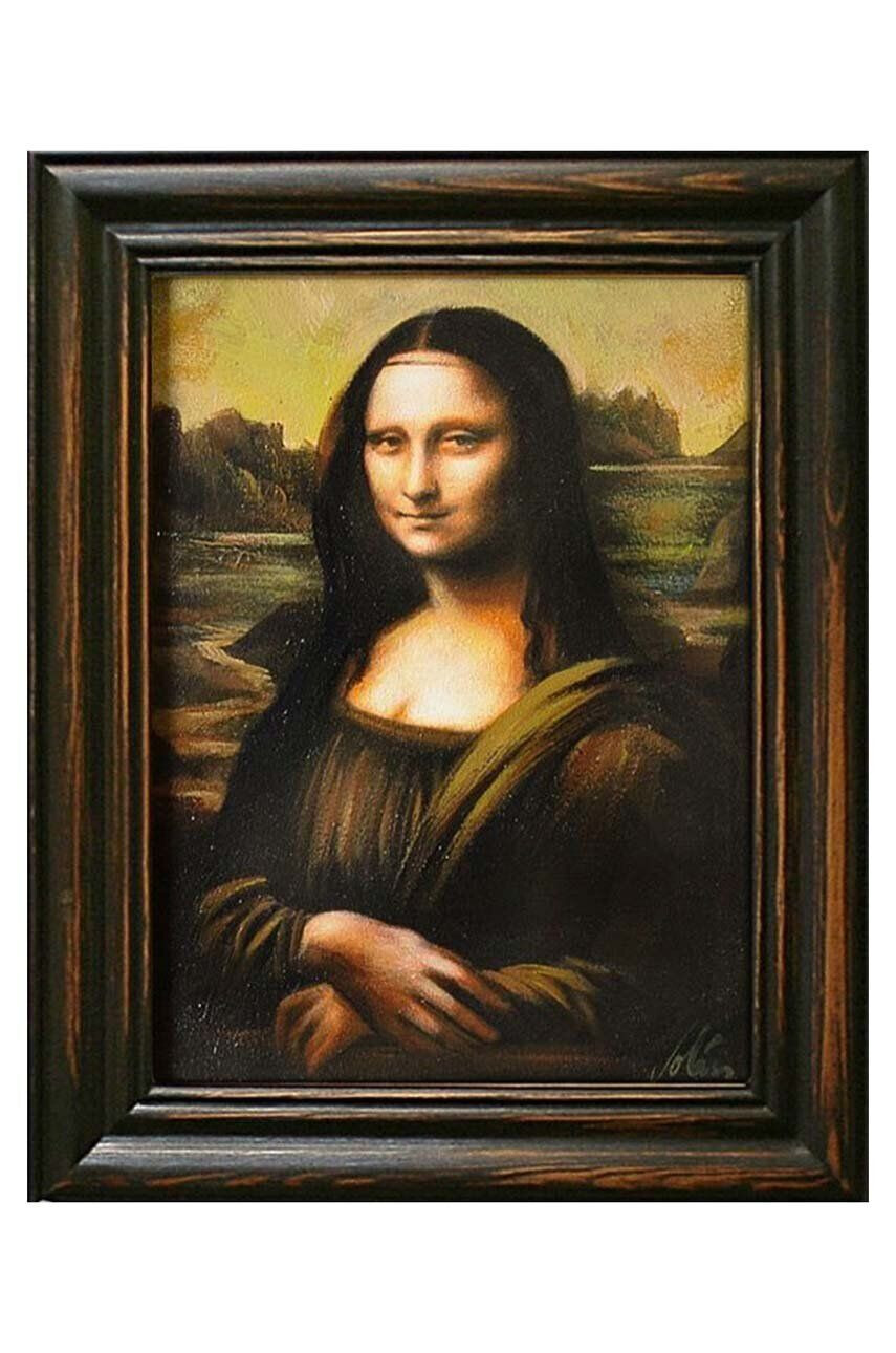 Inne Ελαιογραφία σε κορνίζα Leonardo Da Vinci Mona Lisa - Pepit.gr