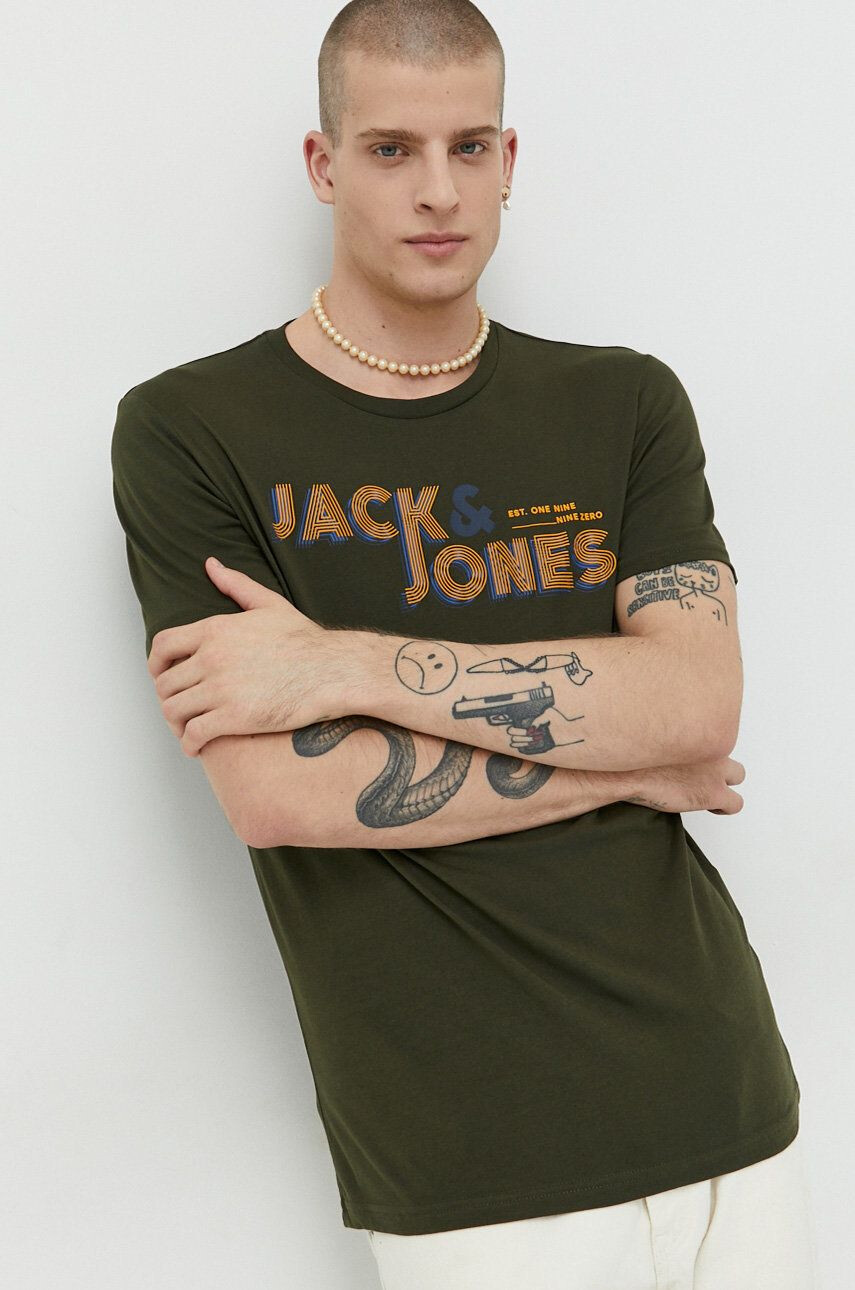 Jack & Jones Βαμβακερό μπλουζάκι - Pepit.gr