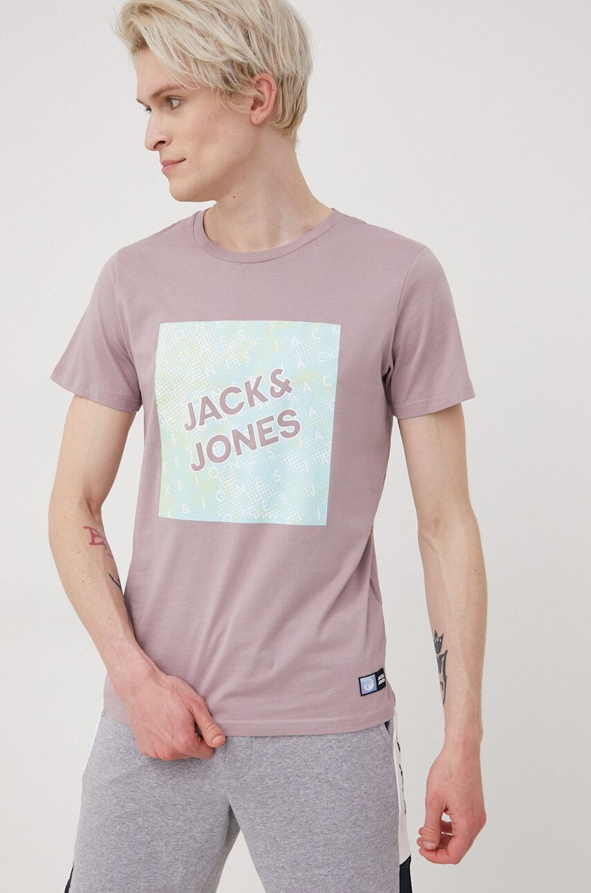 Jack & Jones Βαμβακερό μπλουζάκι - Pepit.gr