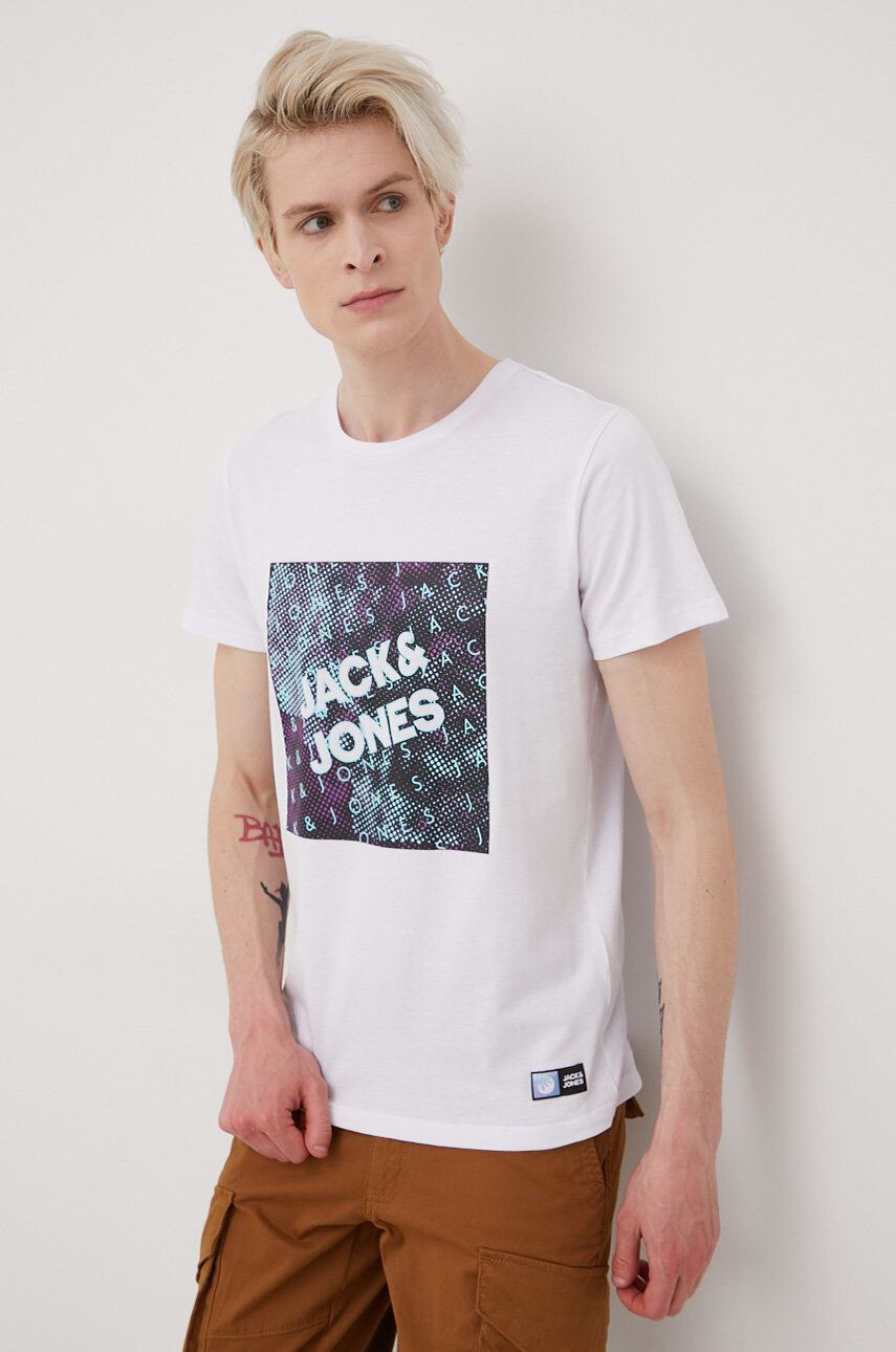 Jack & Jones Βαμβακερό μπλουζάκι - Pepit.gr