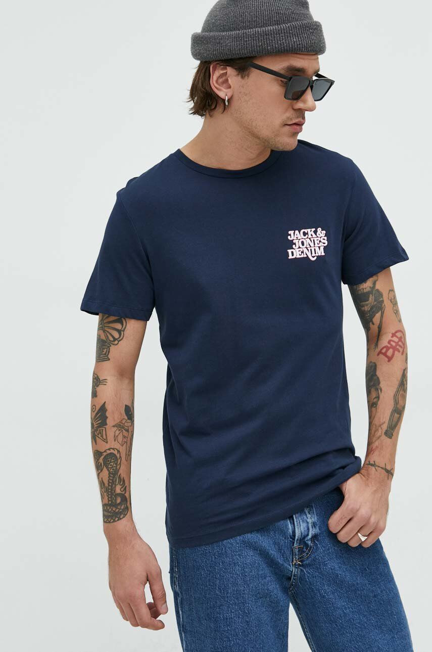 Jack & Jones Βαμβακερό μπλουζάκι - Pepit.gr