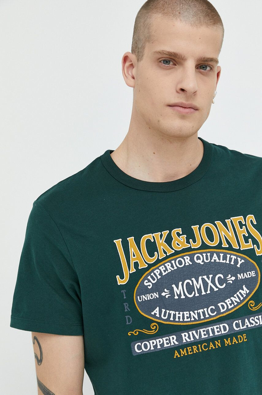 Jack & Jones Βαμβακερό μπλουζάκι - Pepit.gr