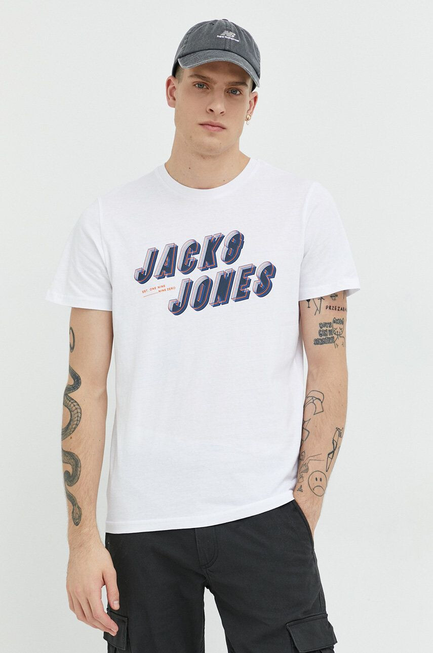 Jack & Jones Βαμβακερό μπλουζάκι - Pepit.gr