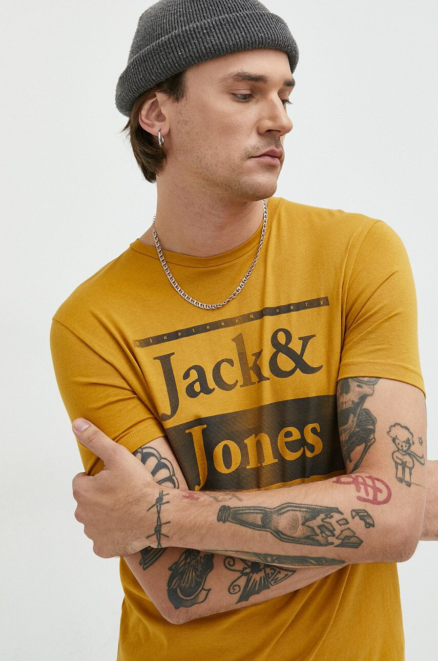 Jack & Jones Βαμβακερό μπλουζάκι - Pepit.gr