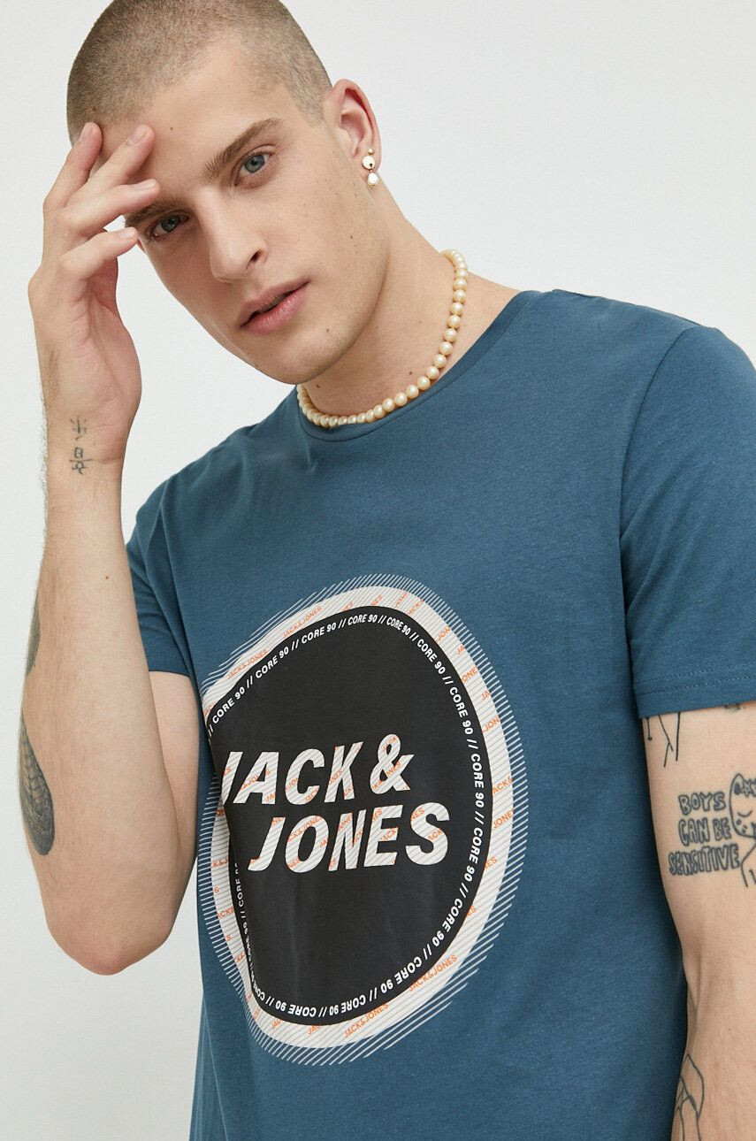 Jack & Jones Βαμβακερό μπλουζάκι - Pepit.gr