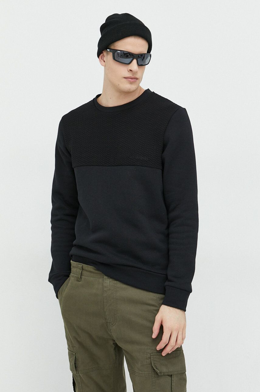 Jack & Jones Μπλούζα JCOSTAPLE QUILT SWEAT CREW NECK - Pepit.gr