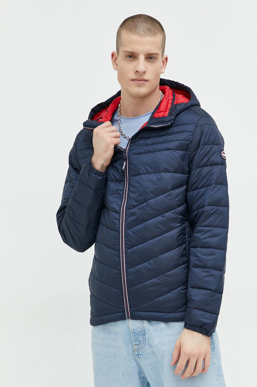 Jack & Jones Μπουφάν JJEHERO χρώμα: ναυτικό μπλε 12211785 - Pepit.gr