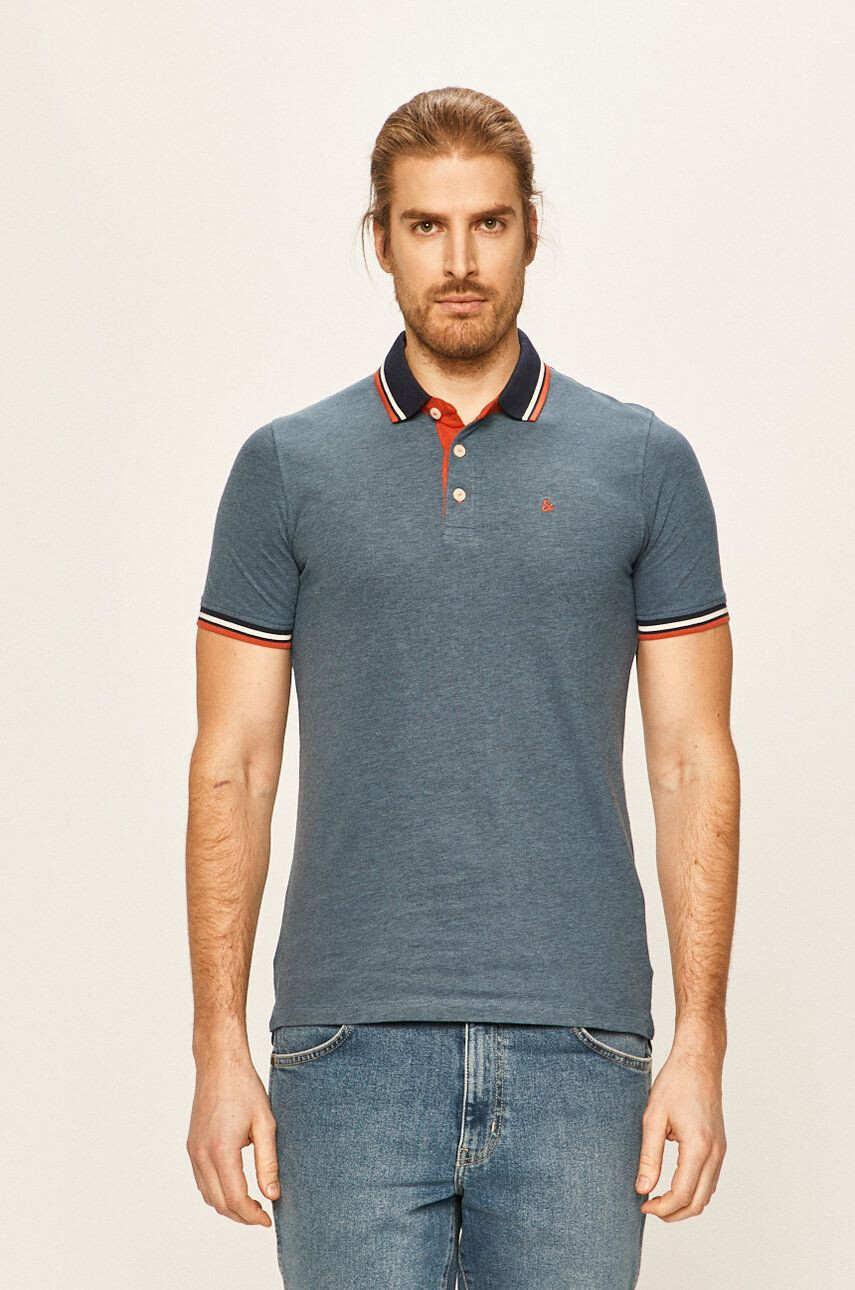 Jack & Jones Βαμβακερό μπλουζάκι πόλο - Pepit.gr