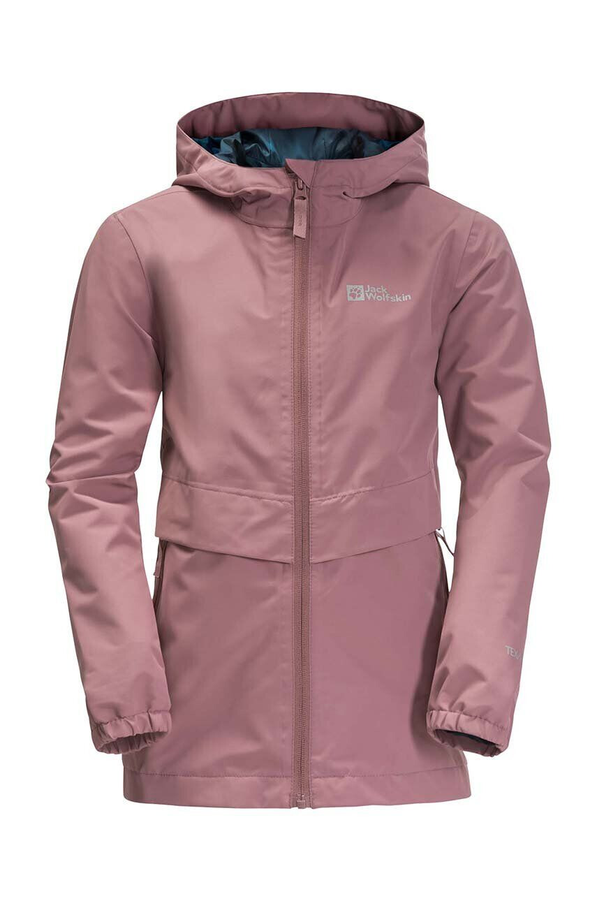 Jack Wolfskin Παιδικό μπουφάν MALIMA JACKET G χρώμα: ροζ - Pepit.gr