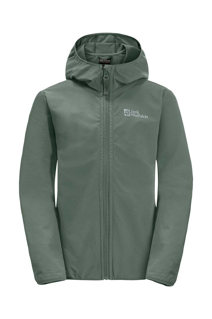 Jack Wolfskin Παιδικό μπουφάν SOLYD JACKET K χρώμα: πράσινο - Pepit.gr