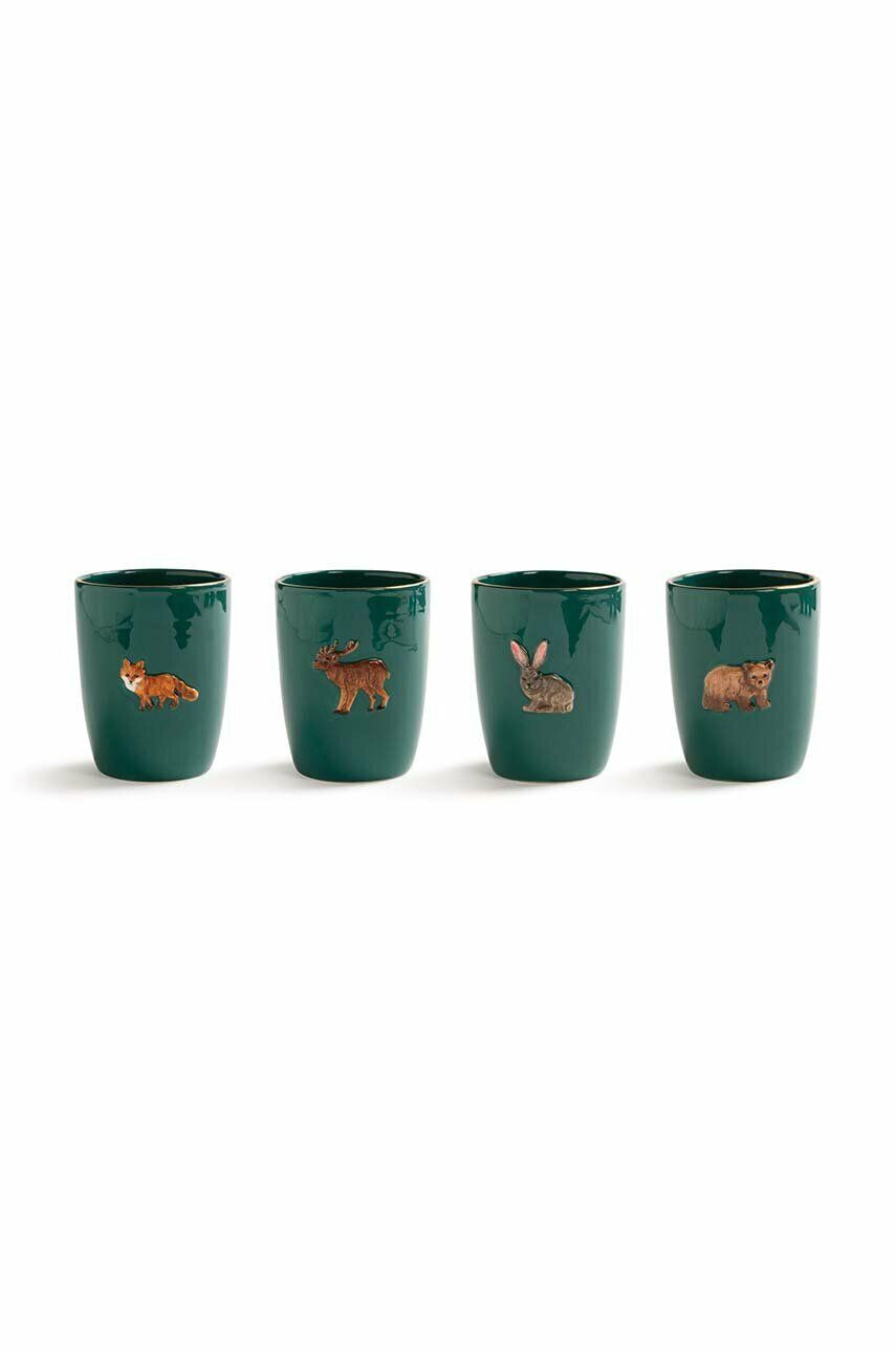 &k amsterdam Σετ φλιτζάνια Forest Animal Set 4-pack - Pepit.gr