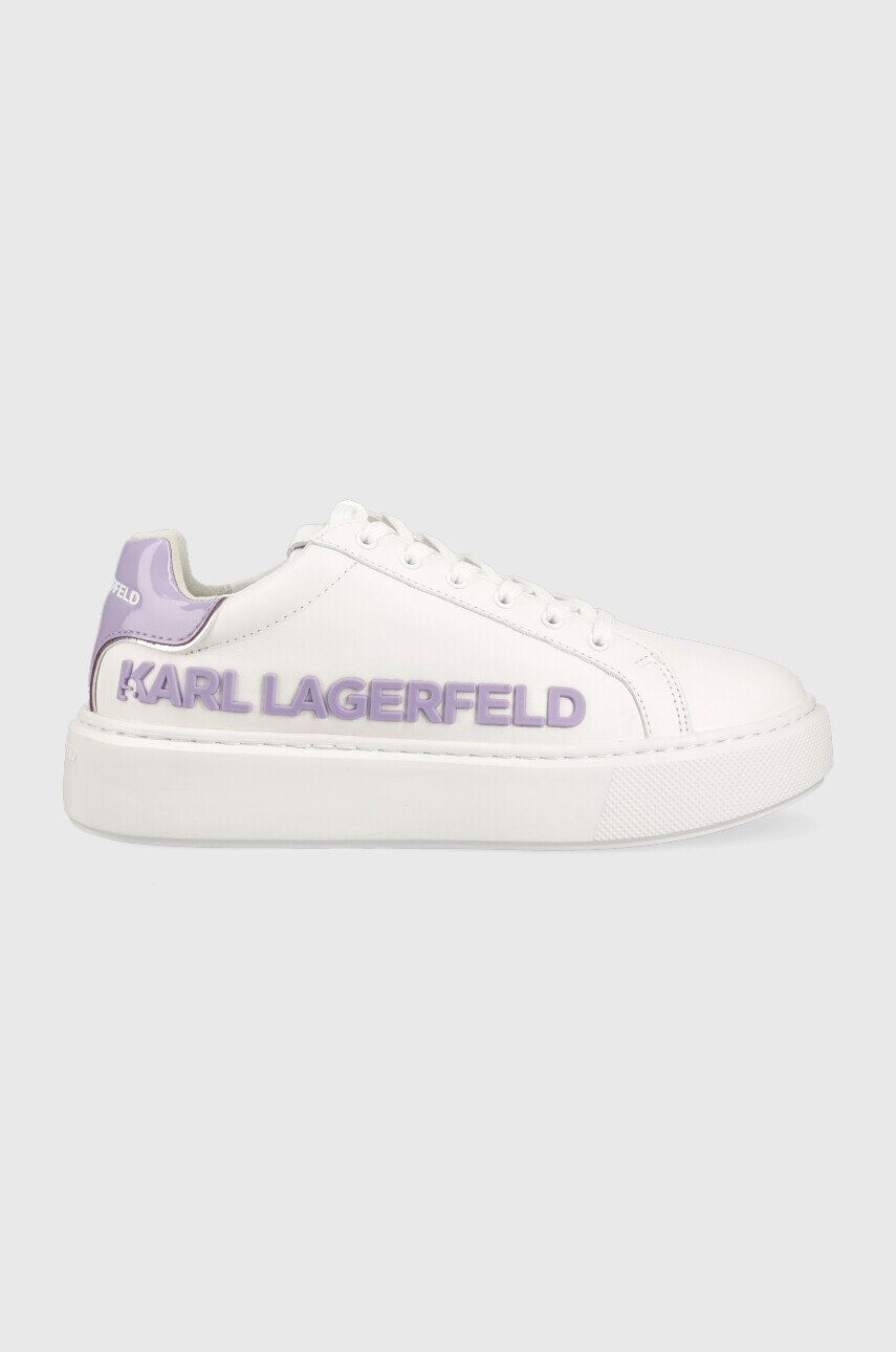 Karl Lagerfeld Δερμάτινα αθλητικά παπούτσια KL62210 MAXI KUP - Pepit.gr