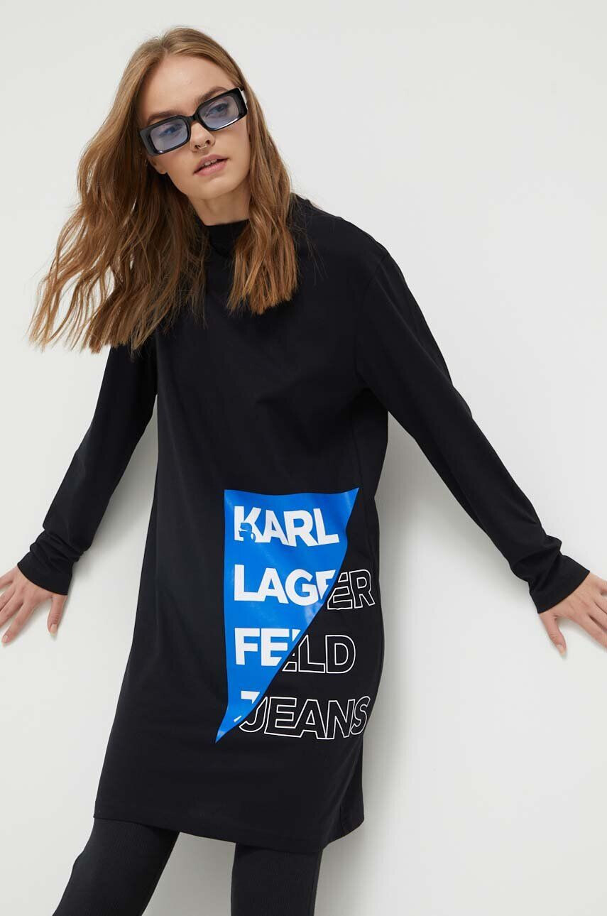 Karl Lagerfeld Jeans Βαμβακερό φόρεμα - Pepit.gr