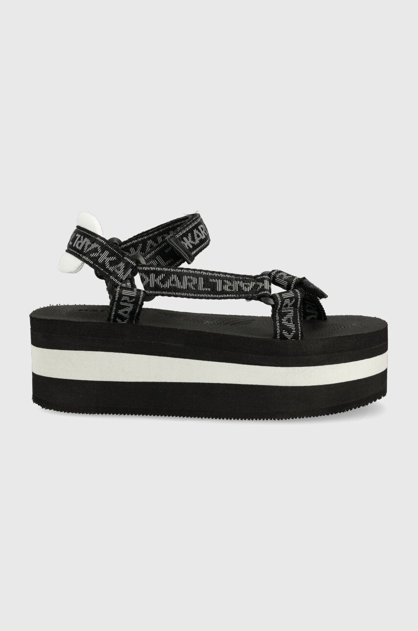 Karl Lagerfeld Σανδάλια Velocita Hi Wedge - Pepit.gr