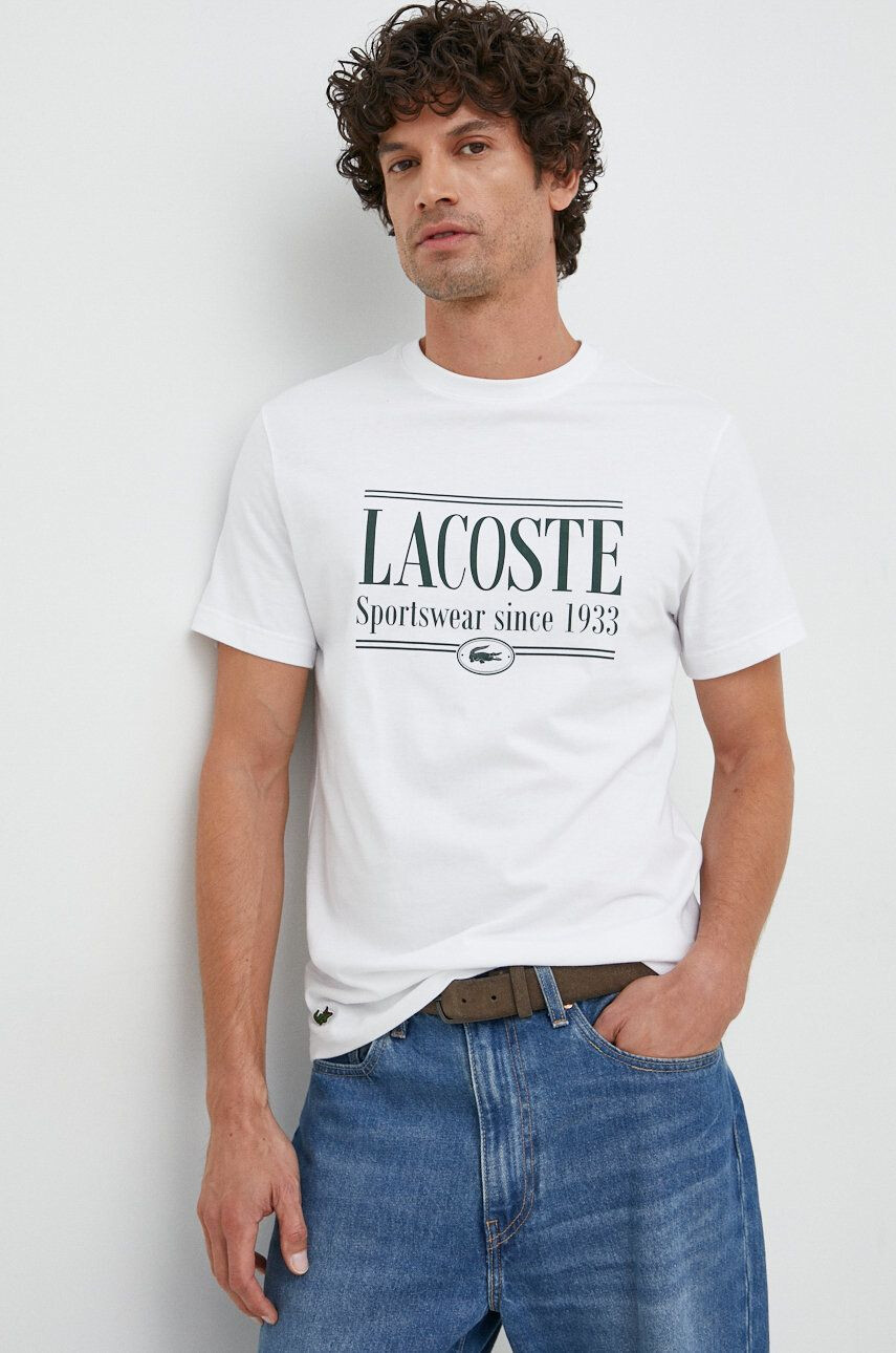 Lacoste Βαμβακερό μπλουζάκι - Pepit.gr