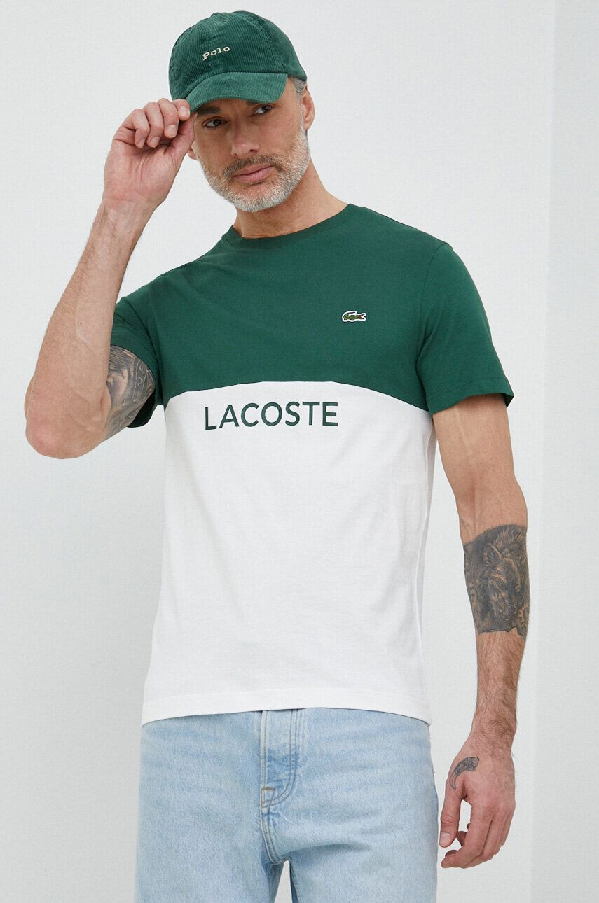 Lacoste Βαμβακερό μπλουζάκι - Pepit.gr