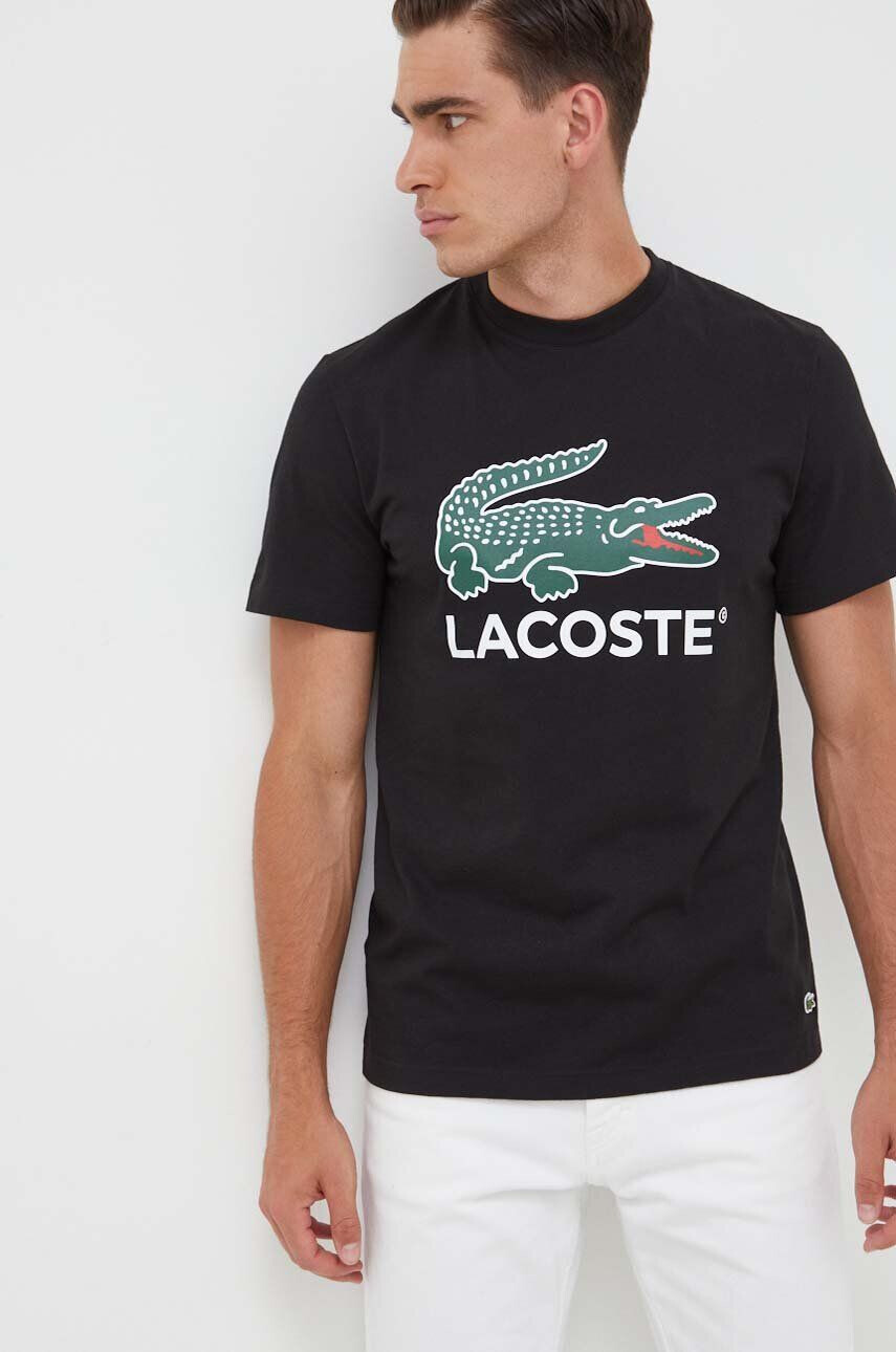 Lacoste Βαμβακερό μπλουζάκι - Pepit.gr