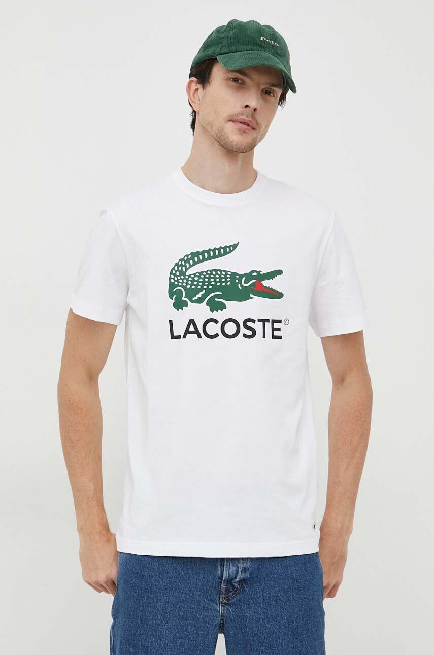 Lacoste Βαμβακερό μπλουζάκι - Pepit.gr