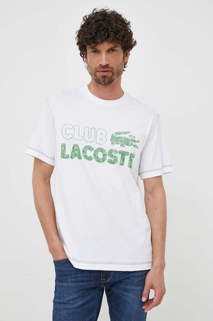 Lacoste Βαμβακερό μπλουζάκι - Pepit.gr