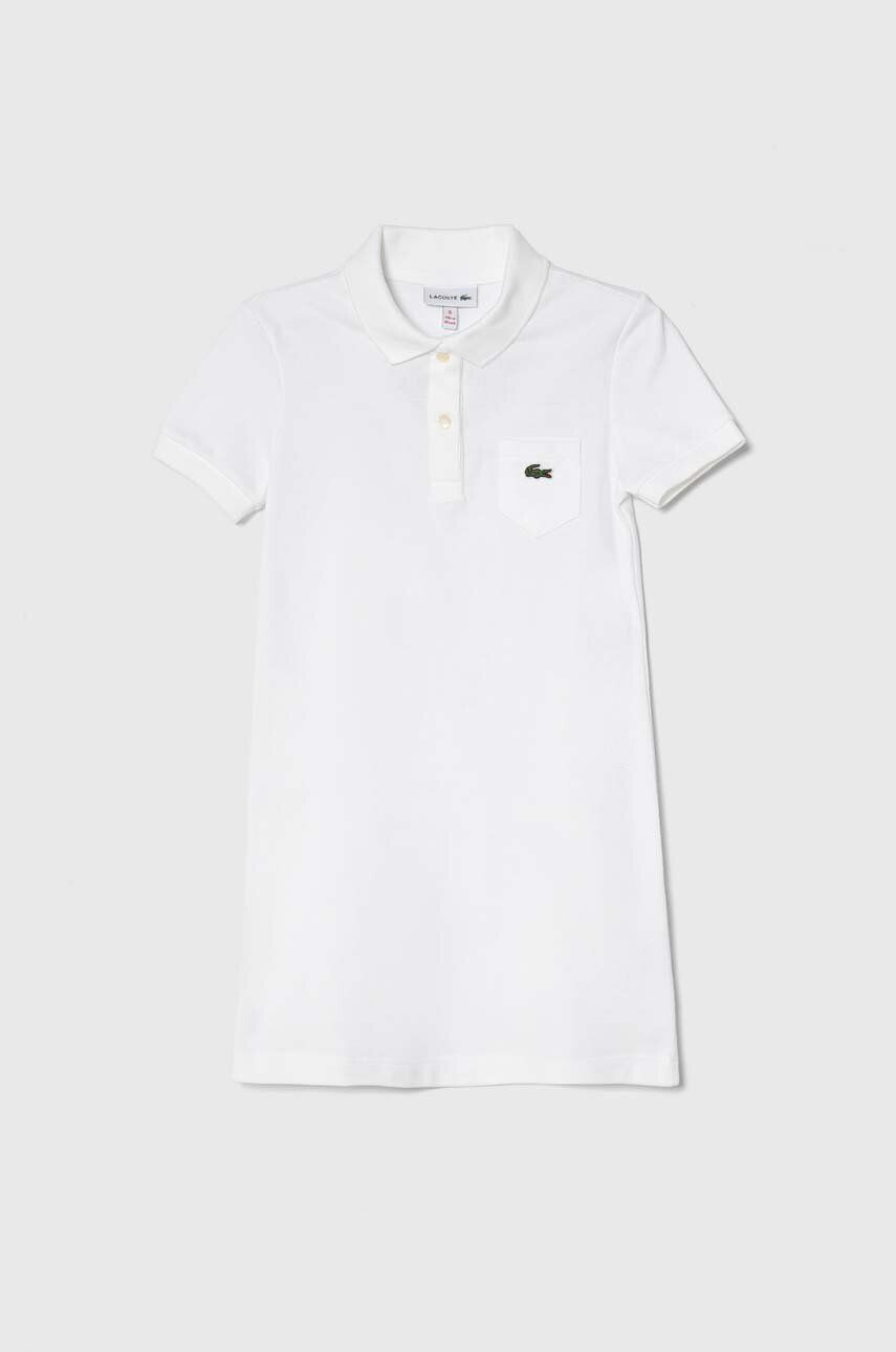 Lacoste Παιδικό βαμβακερό φόρεμα EJ2816 001 - Pepit.gr