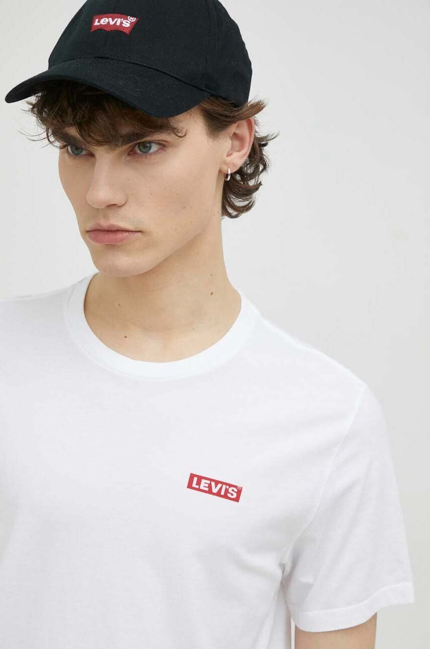 Levi's Βαμβακερό μπλουζάκι 2-pack χρώμα: άσπρο - Pepit.gr