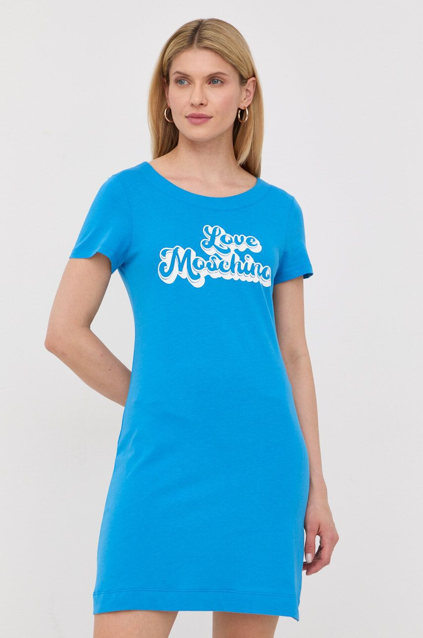 Love Moschino Βαμβακερό φόρεμα - Pepit.gr