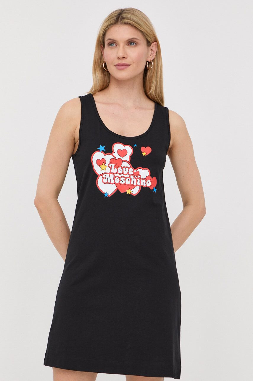 Love Moschino Βαμβακερό φόρεμα - Pepit.gr