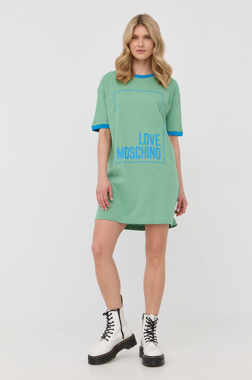 Love Moschino Βαμβακερό φόρεμα - Pepit.gr