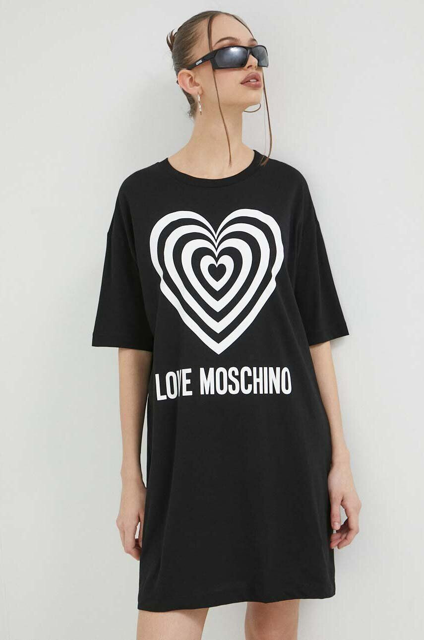 Love Moschino Βαμβακερό φόρεμα - Pepit.gr