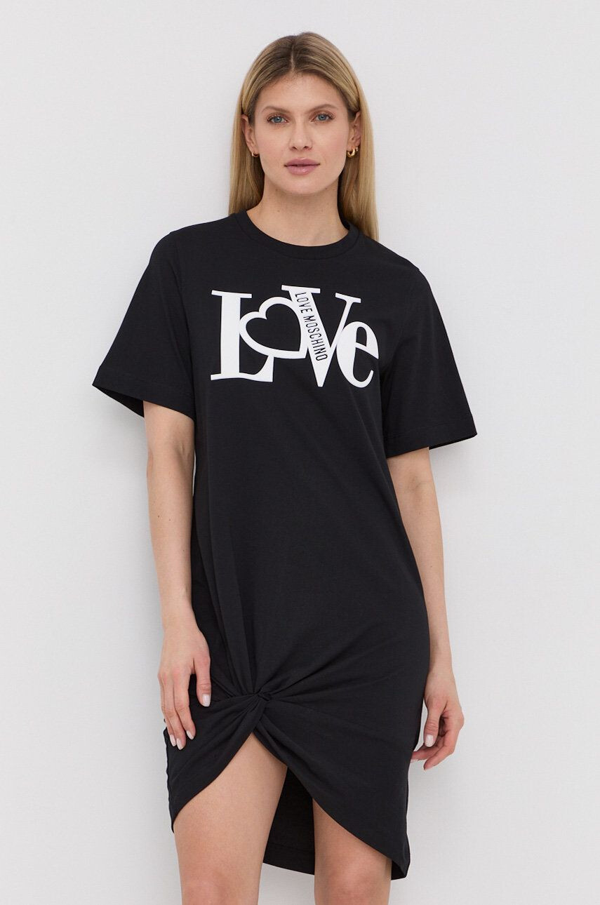 Love Moschino Βαμβακερό φόρεμα - Pepit.gr