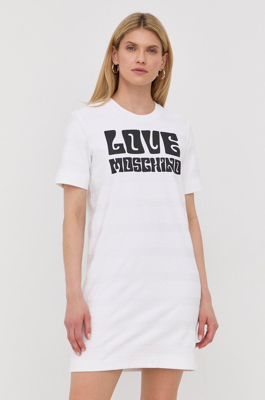 Love Moschino Βαμβακερό φόρεμα - Pepit.gr