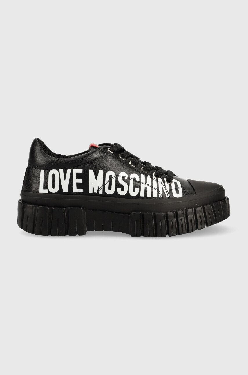 Love Moschino Δερμάτινα ελαφριά παπούτσια - Pepit.gr