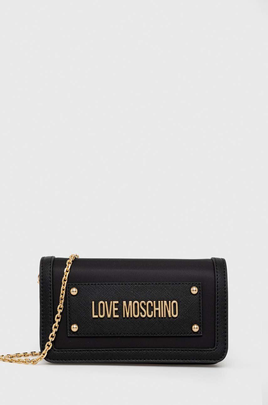 Love Moschino Πορτοφόλι χρώμα: μαύρο - Pepit.gr