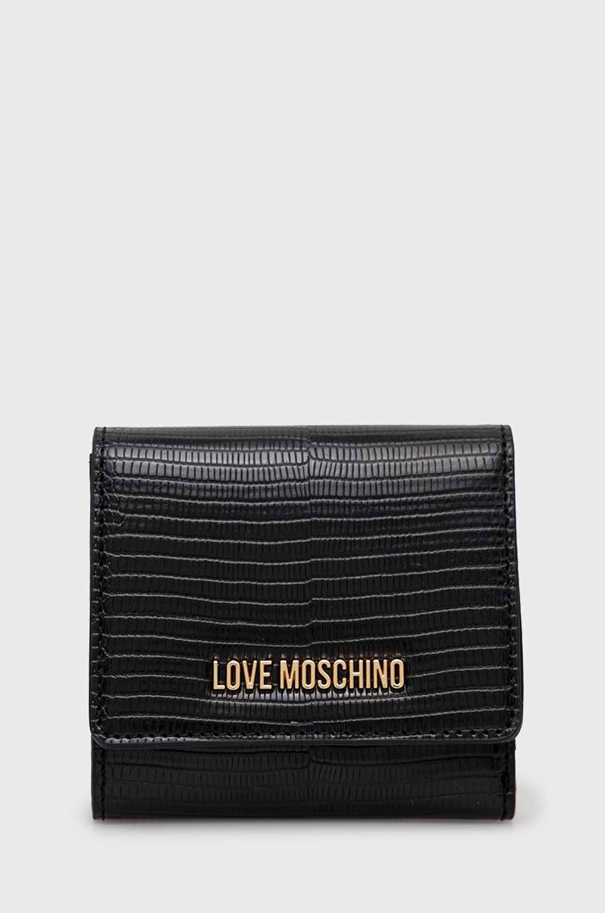 Love Moschino Πορτοφόλι χρώμα: μαύρο - Pepit.gr