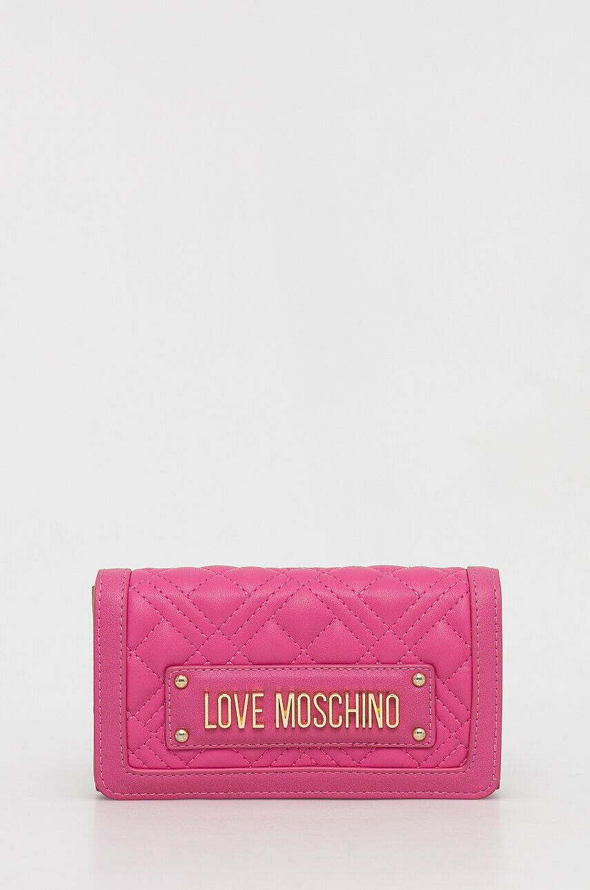 Love Moschino Πορτοφόλι χρώμα: ροζ - Pepit.gr