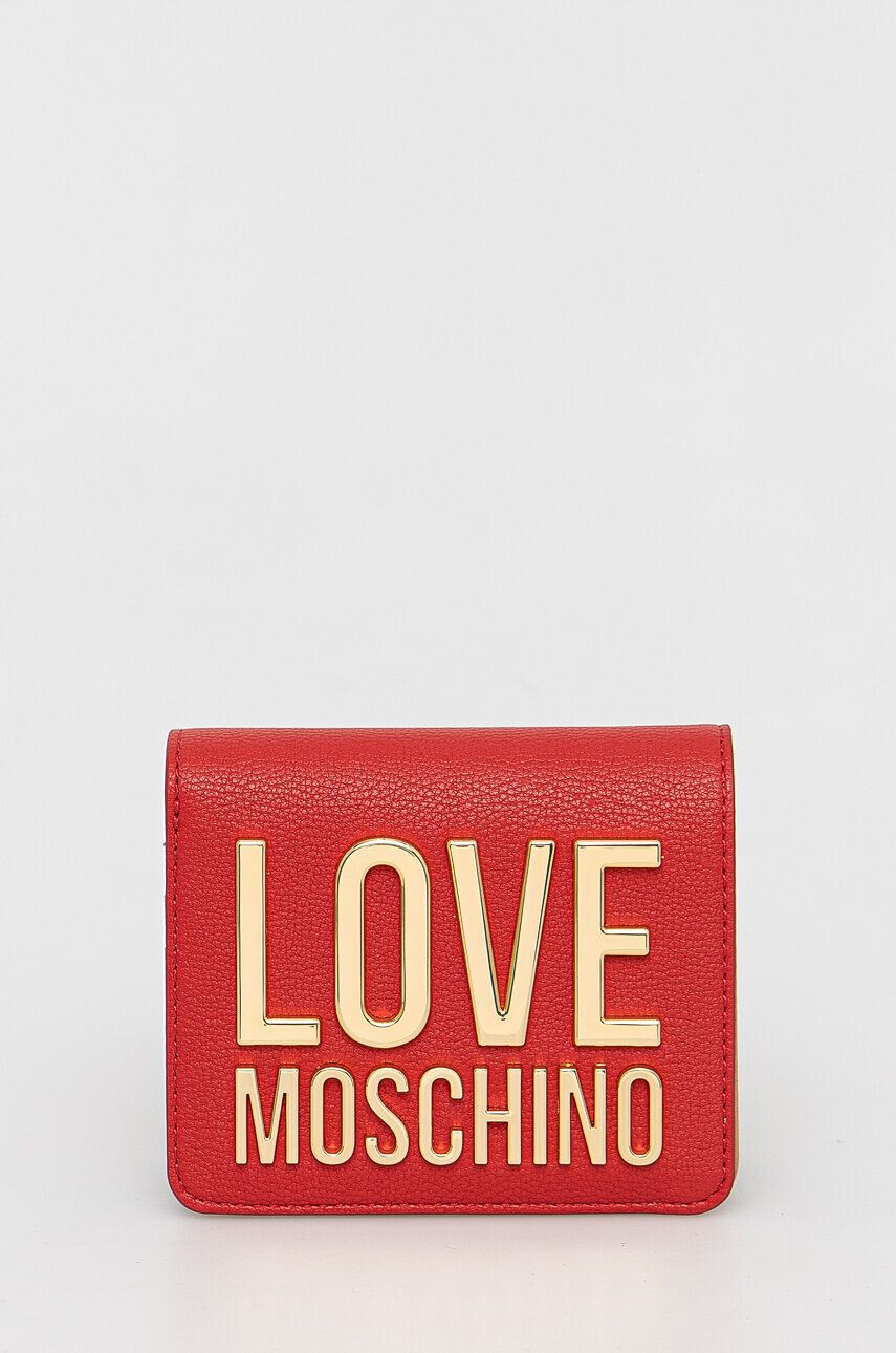 Love Moschino Πορτοφόλι χρώμα: κόκκινο - Pepit.gr