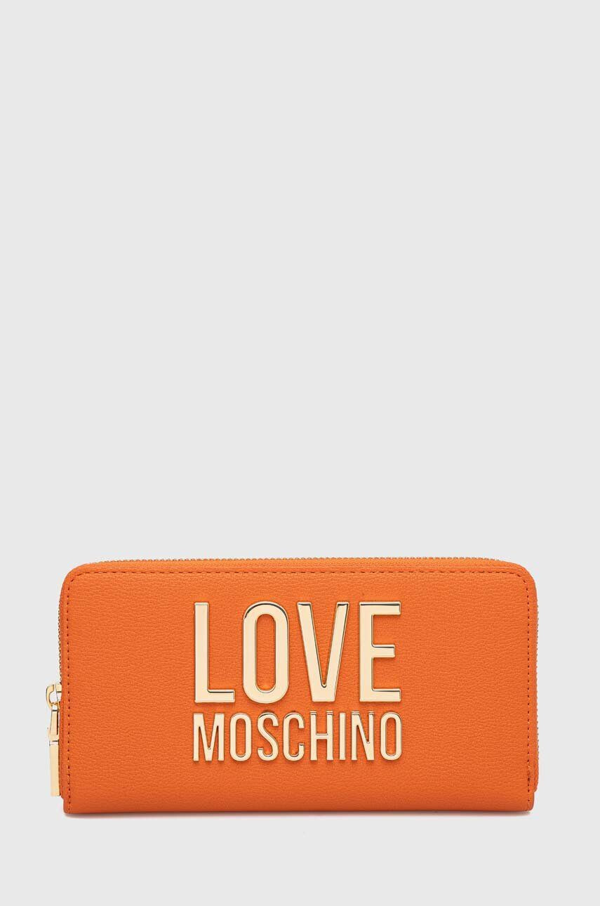 Love Moschino Πορτοφόλι χρώμα: πορτοκαλί - Pepit.gr